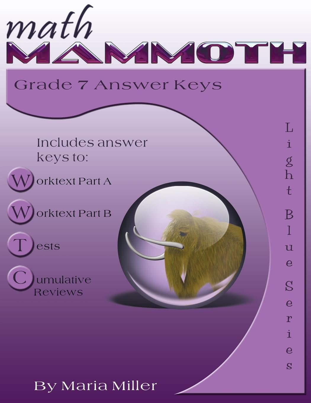 Cover: 9781942715276 | Math Mammoth Grade 7 Answer Keys | Maria Miller | Taschenbuch | 2016