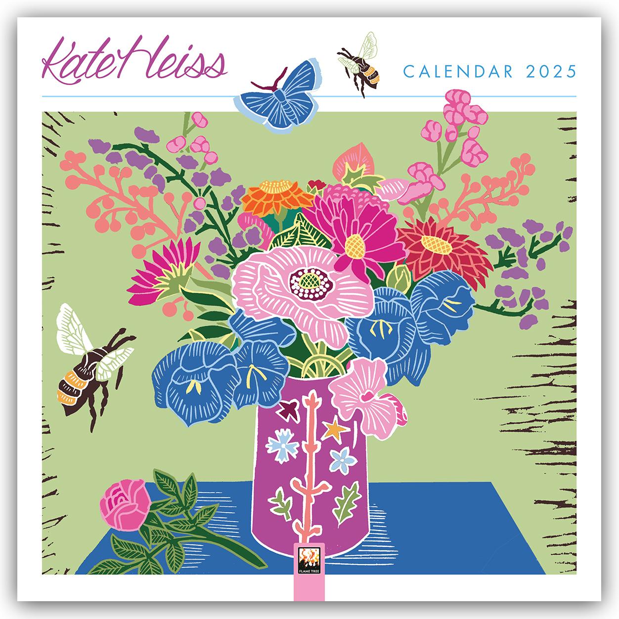 Cover: 9781835620489 | Kate Heiss Wall Calendar 2025 (Art Calendar) | Flame Tree Publishing