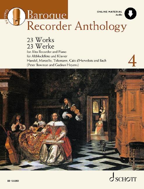 Cover: 9790220138737 | Baroque Recorder Anthology, Vol. 4 - 23 Works for Alto Recorder and...