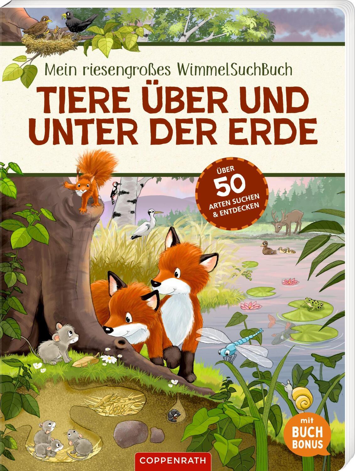 Cover: 9783649647386 | Mein riesengroßes WimmelSuchBuch: Tiere über und unter der Erde | Buch