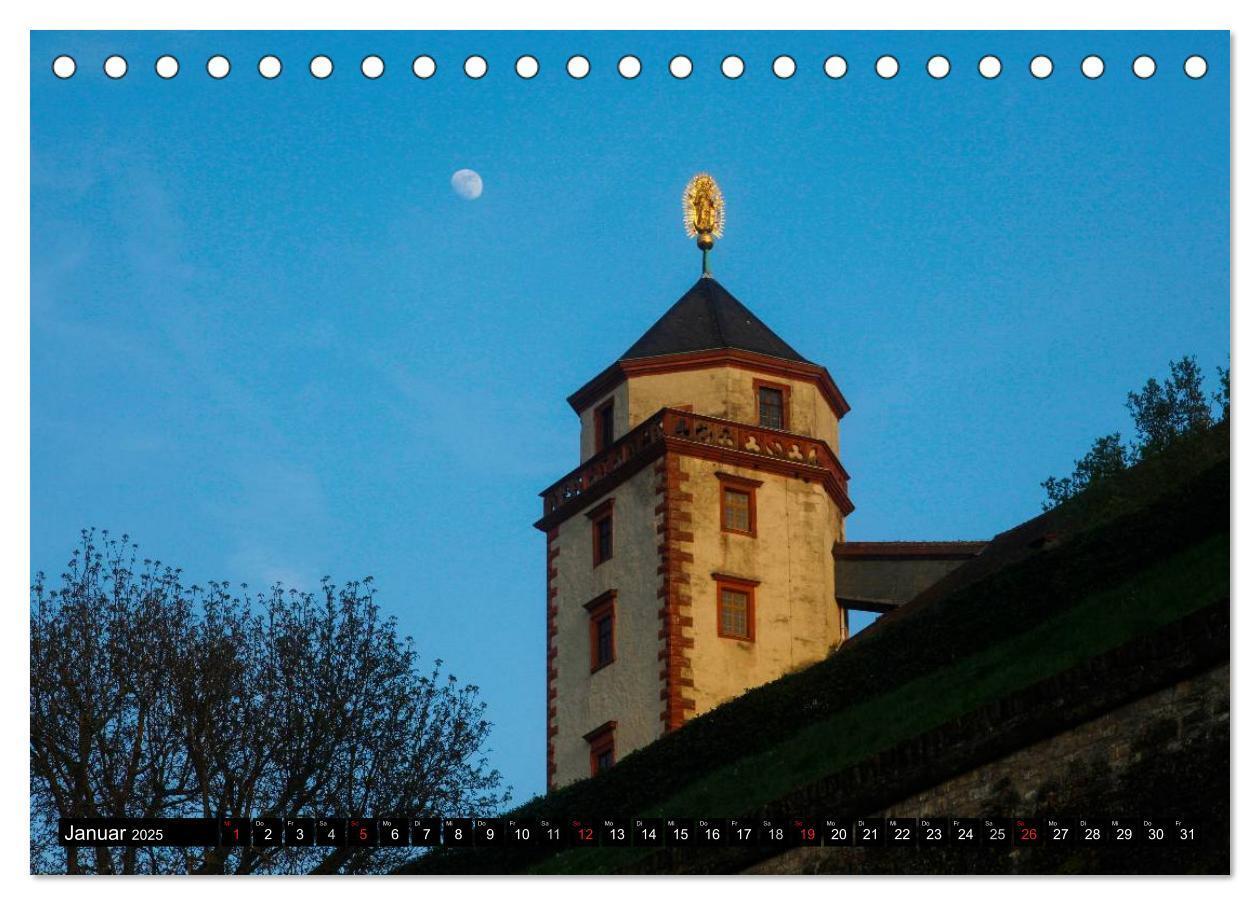 Bild: 9783435653607 | Würzburg am Abend (Tischkalender 2025 DIN A5 quer), CALVENDO...