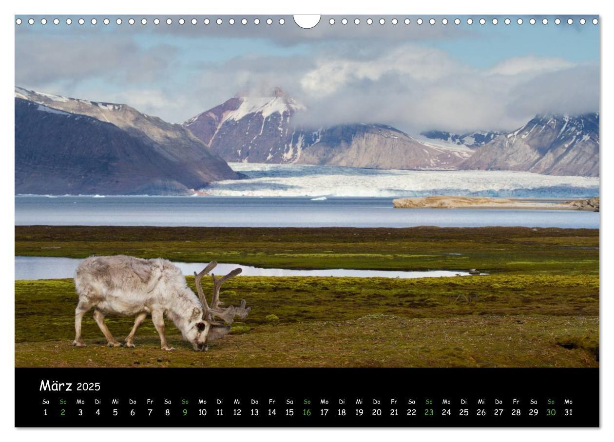 Bild: 9783435773596 | Spitzbergen (Wandkalender 2025 DIN A3 quer), CALVENDO Monatskalender