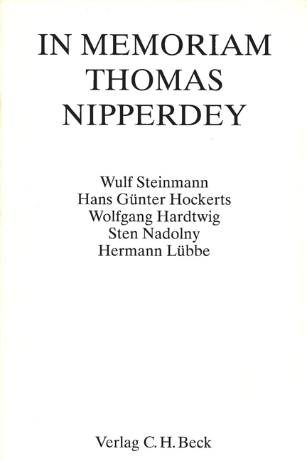 Cover: 9783406385490 | In Memoriam Thomas Nipperdey | Taschenbuch | 43 S. | Deutsch | 1994
