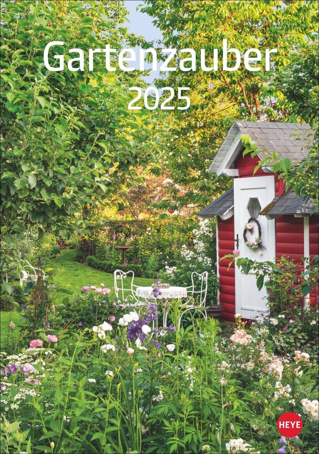 Cover: 9783756405572 | Gartenzauber Kalender 2025 | Heye | Kalender | Spiralbindung | 13 S.