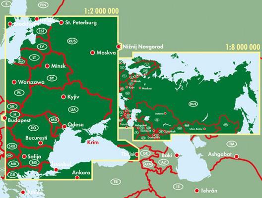 Bild: 9783850842372 | Russland GUS 1 : 2 000 000 / 1 : 8 000 000 | (Land-)Karte | Deutsch