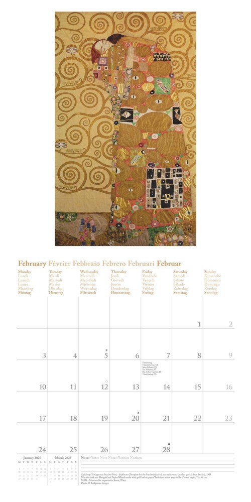 Bild: 4002725994004 | NEUMANN - Gustav Klimt 2025 Broschürenkalender, 30x30cm,...