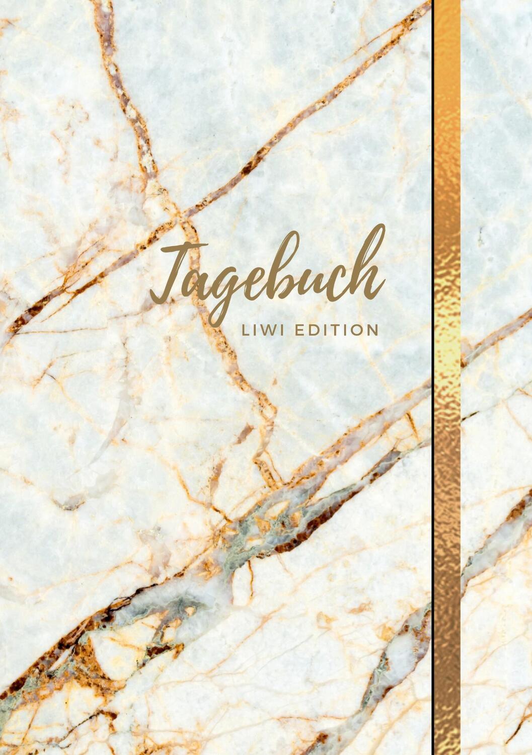 Cover: 9783965424821 | Tagebuch - A5 liniert - 100 Seiten 90g/m² - Soft Cover Motiv Marmor...