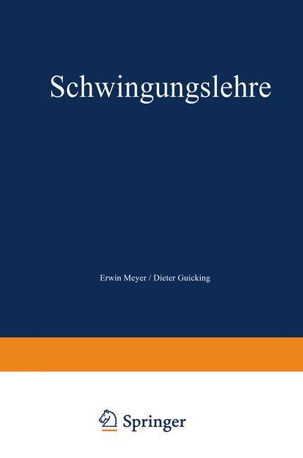 Cover: 9783528082543 | Schwingungslehre | Erwin Meyer | Taschenbuch | Paperback | 472 S.