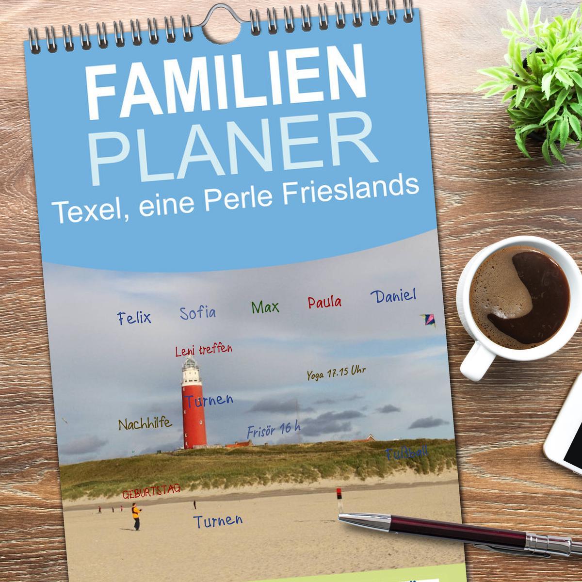 Bild: 9783457110409 | Familienplaner 2025 - Texel, eine Perle Frieslands mit 5 Spalten...