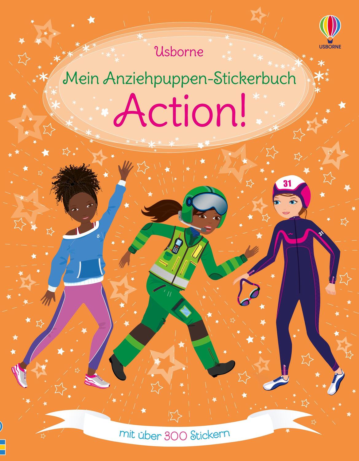 Cover: 9781789418743 | Mein Anziehpuppen-Stickerbuch: Action! | Fiona Watt | Taschenbuch