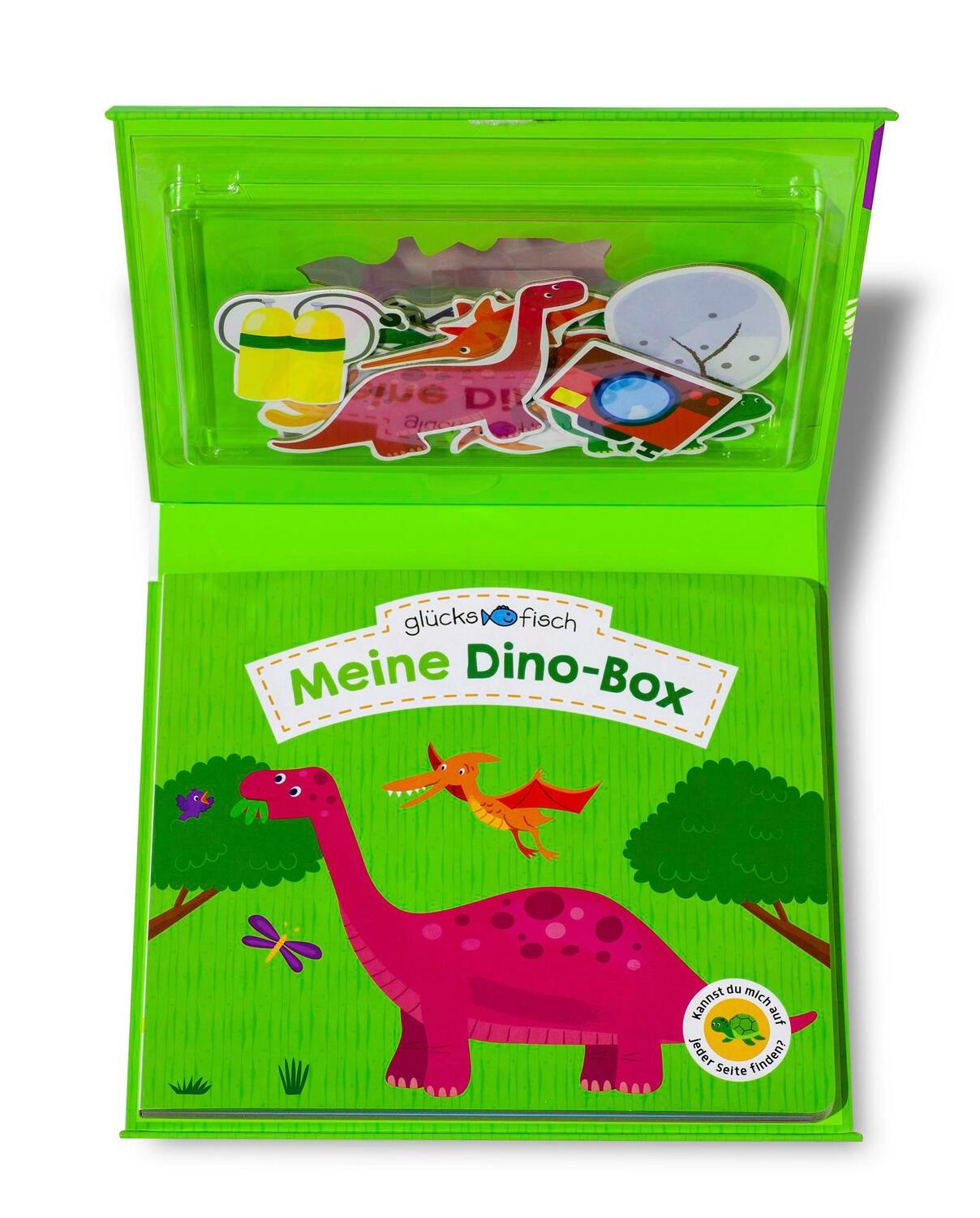 Bild: 9783737358248 | Glücksfisch: Meine Dino-Box | Vorlesen - Puzzlen - Spielen | Chapman