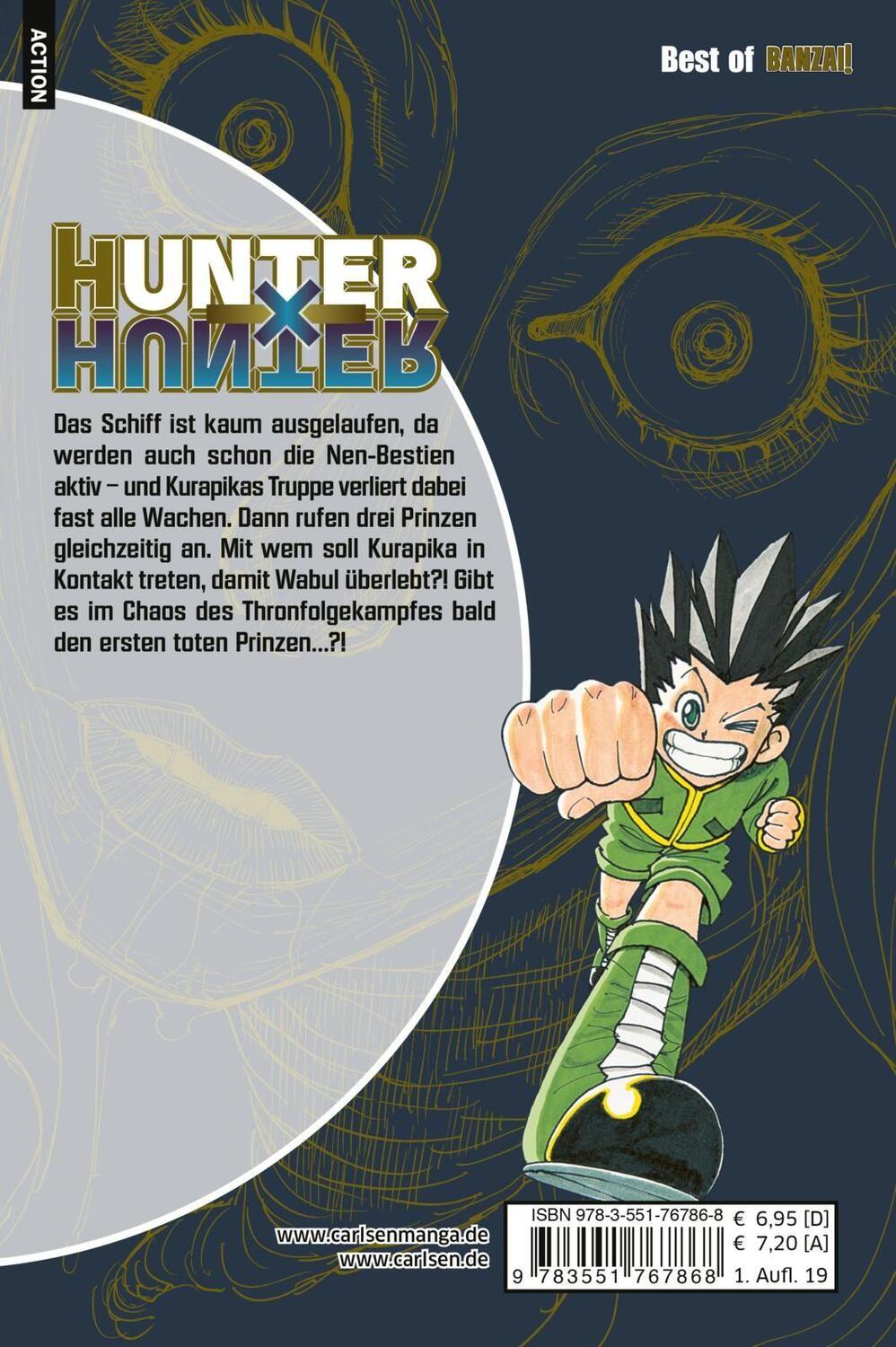Rückseite: 9783551767868 | Hunter X Hunter 35 | Yoshihiro Togashi | Taschenbuch | Hunter X Hunter