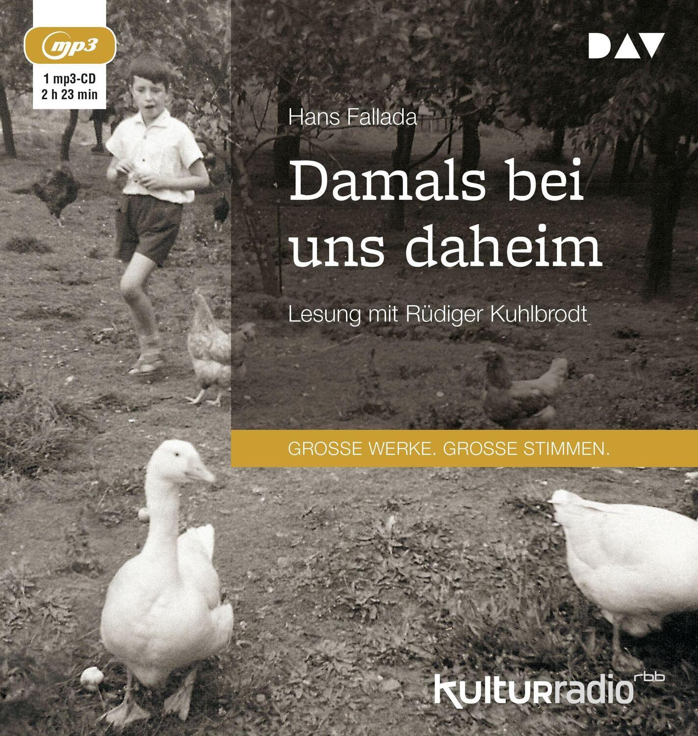 Cover: 9783742404299 | Damals bei uns daheim | Lesung mit Rüdiger Kuhlbrodt | Hans Fallada