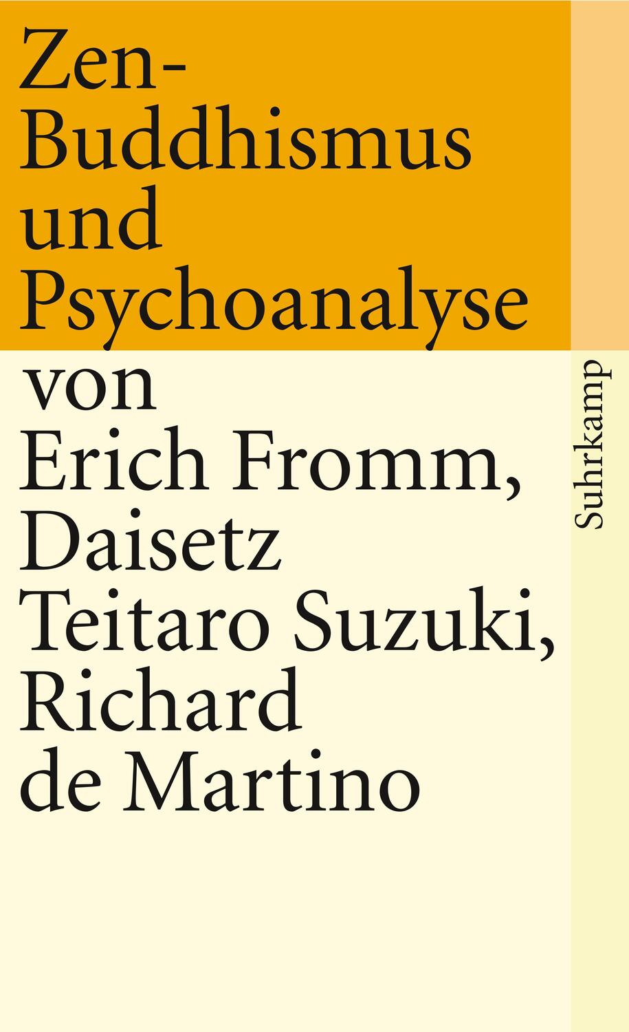 Cover: 9783518365373 | Zen-Buddhismus und Psychoanalyse | Erich Fromm (u. a.) | Taschenbuch