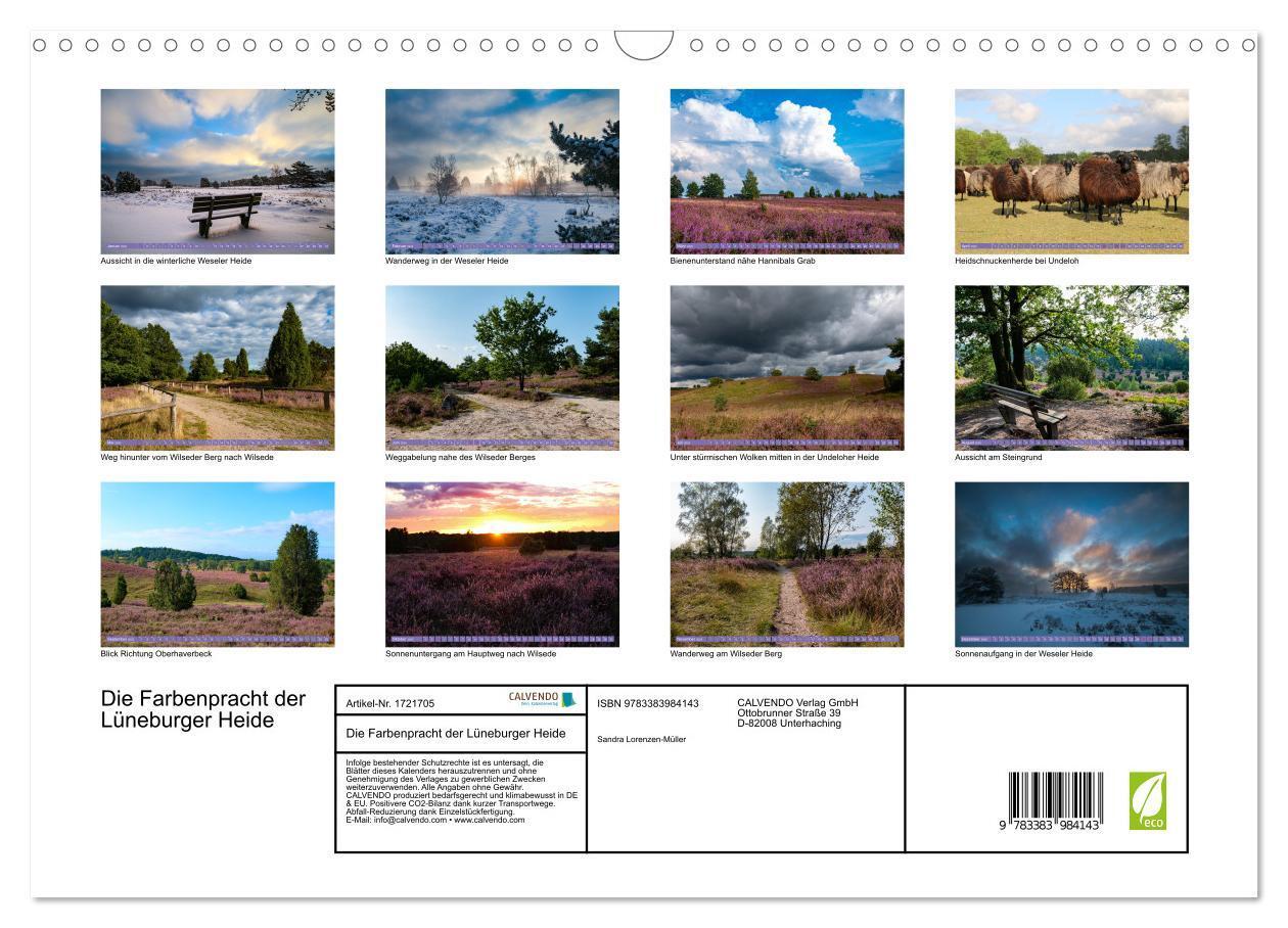 Bild: 9783383984143 | Die Farbenpracht der Lüneburger Heide (Wandkalender 2025 DIN A3...