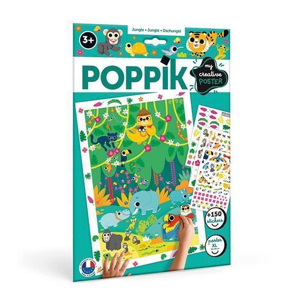 Cover: 3760262412030 | POPPIK - Kreativ Poster &amp; Sticker Dschungel | Poppik | Spiel | Deutsch