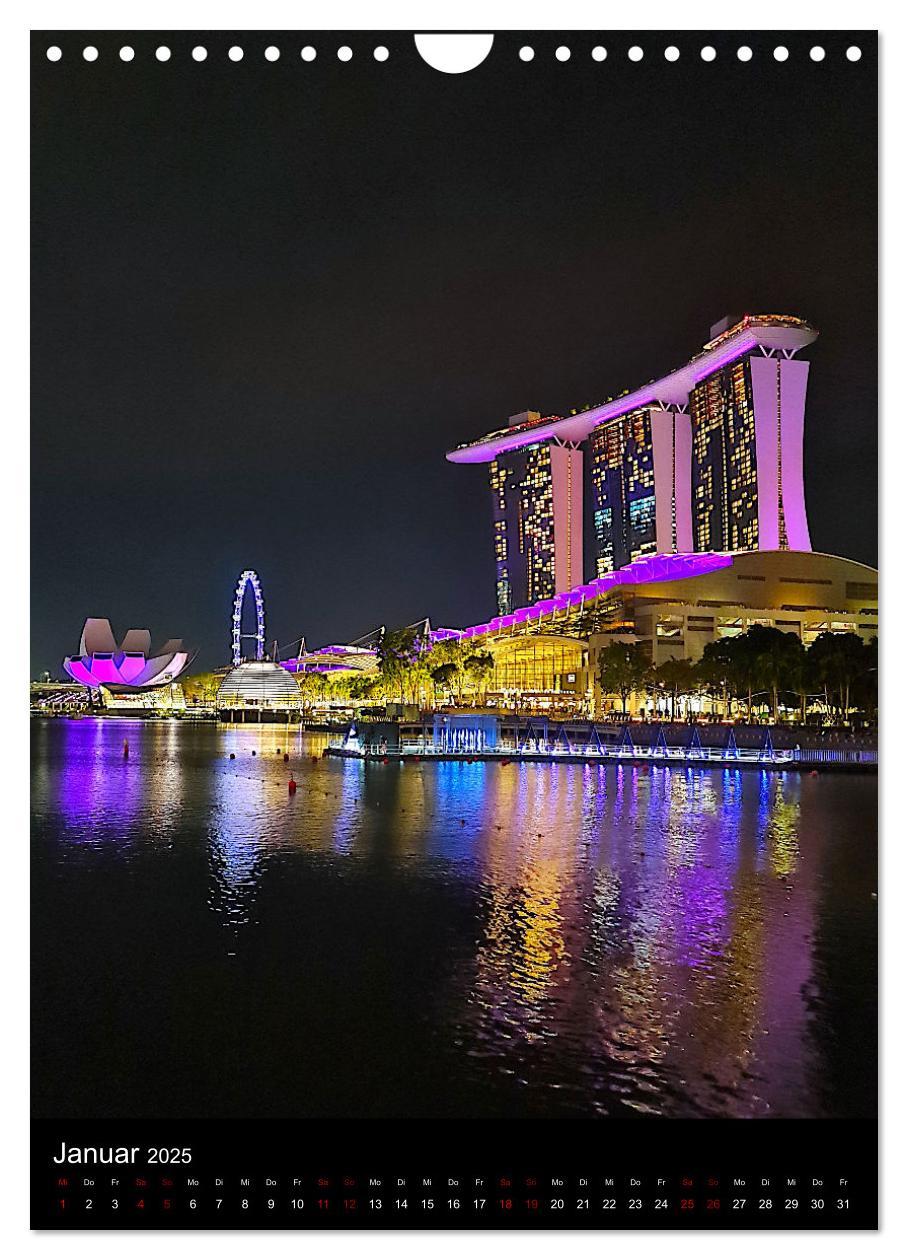 Bild: 9783457225370 | Singapur - Faszinierende Lichterwelt Marina Bay (Wandkalender 2025...