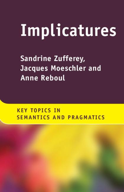 Cover: 9781107565234 | Implicatures | Sandrine Zufferey (u. a.) | Taschenbuch | Englisch