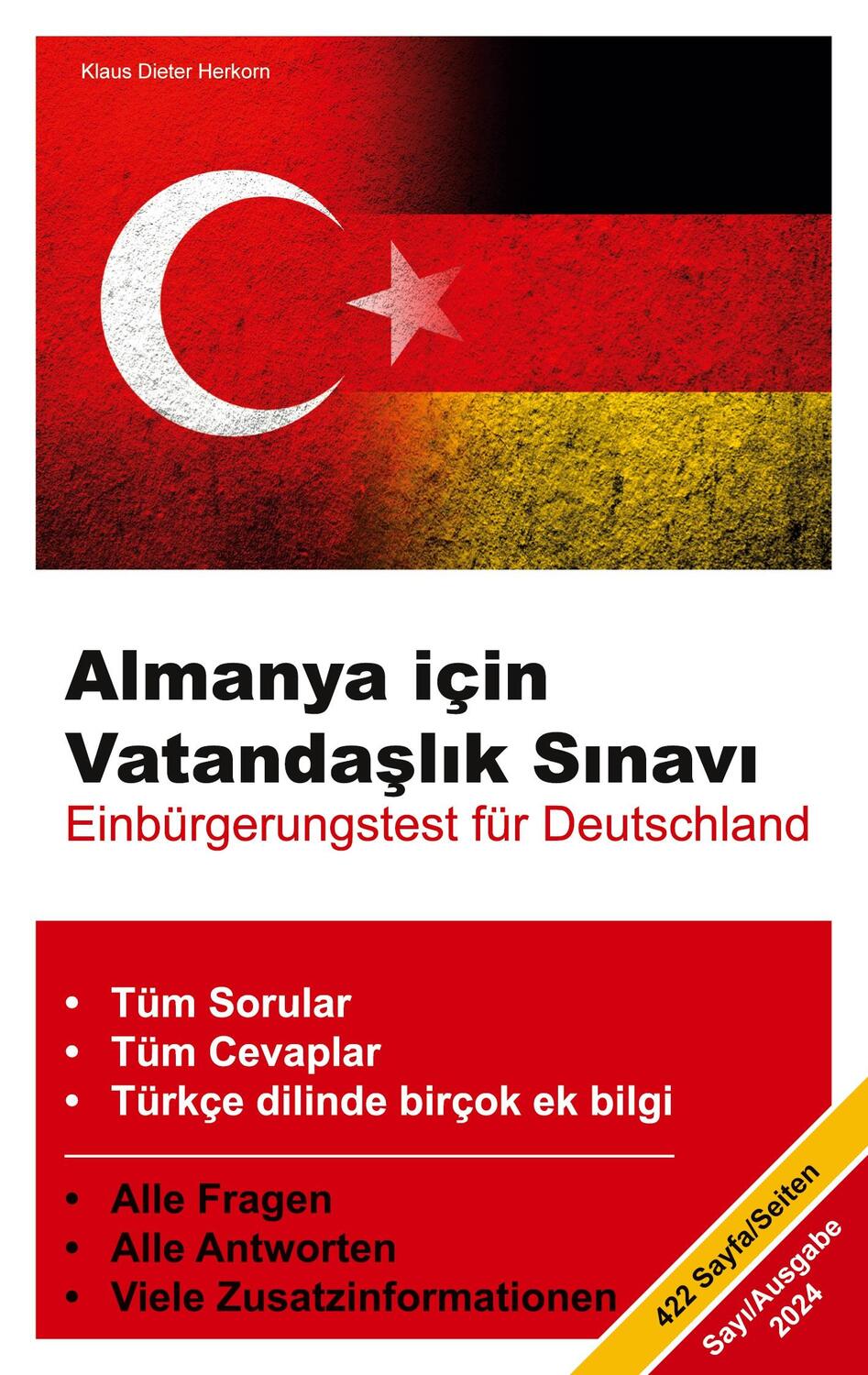 Cover: 9783758319945 | Almanya icin Vatandaslik Sinavi | Einbürgerungstest für Deutschland