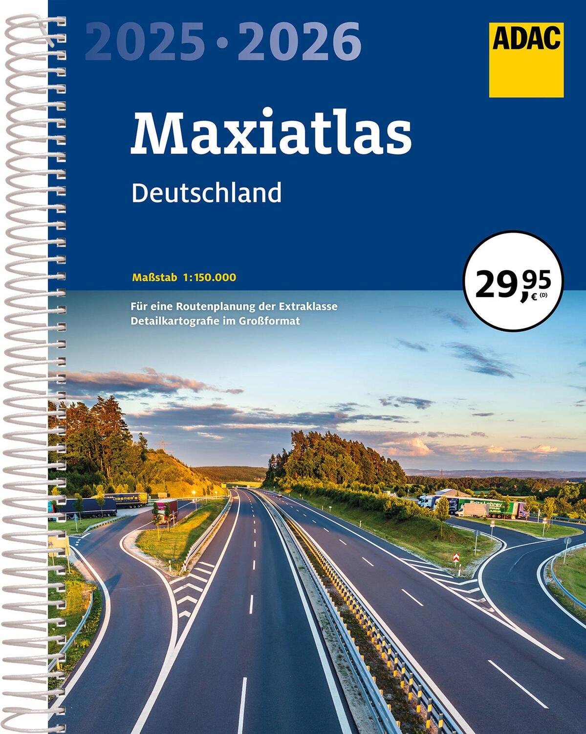 Cover: 9783826423628 | ADAC Maxiatlas 2025/2026 Deutschland 1:150.000 | Taschenbuch | 416 S.