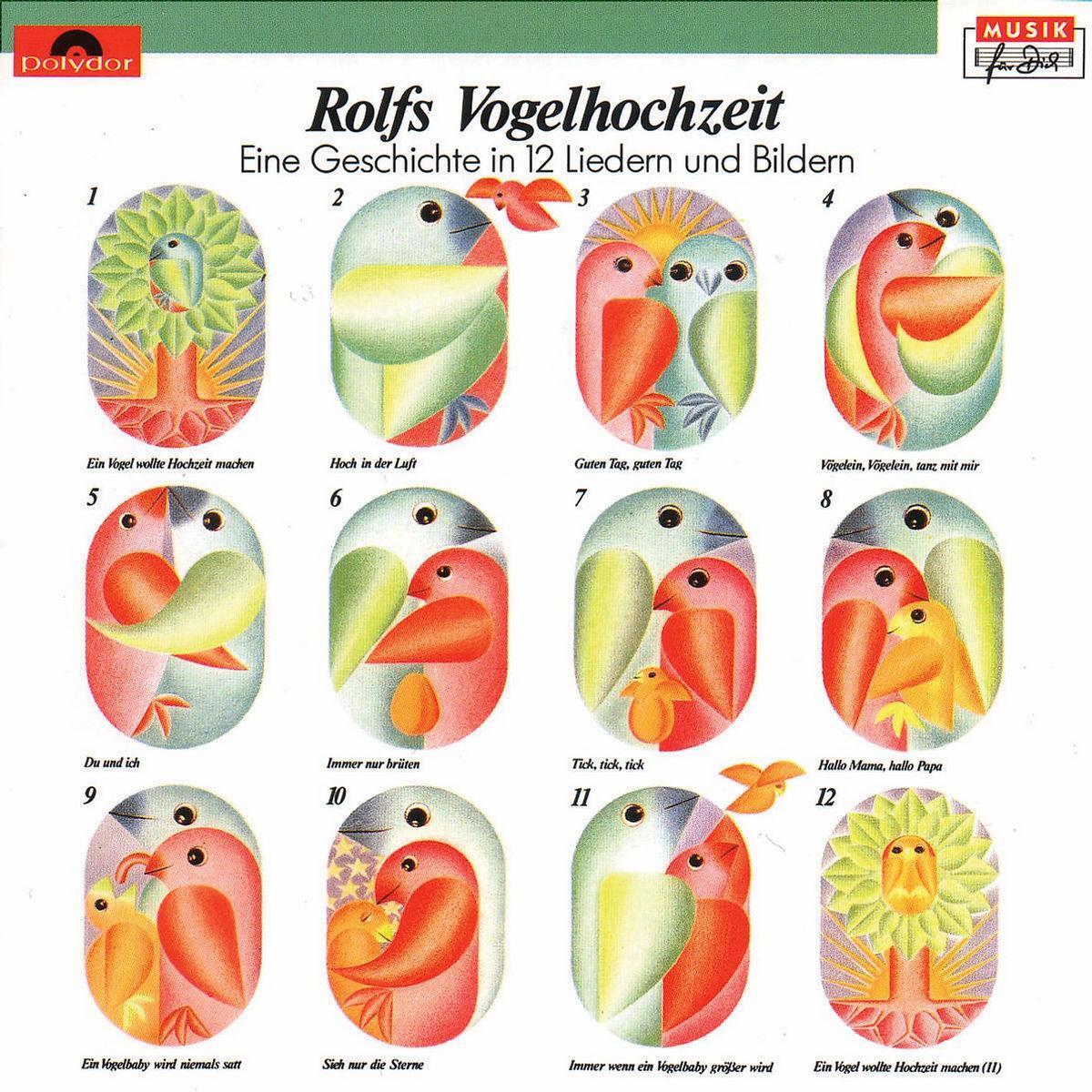 Cover: 42284270724 | Rolfs Vogelhochzeit. CD | Eine Geschichte in 12 Liedern und Bildern