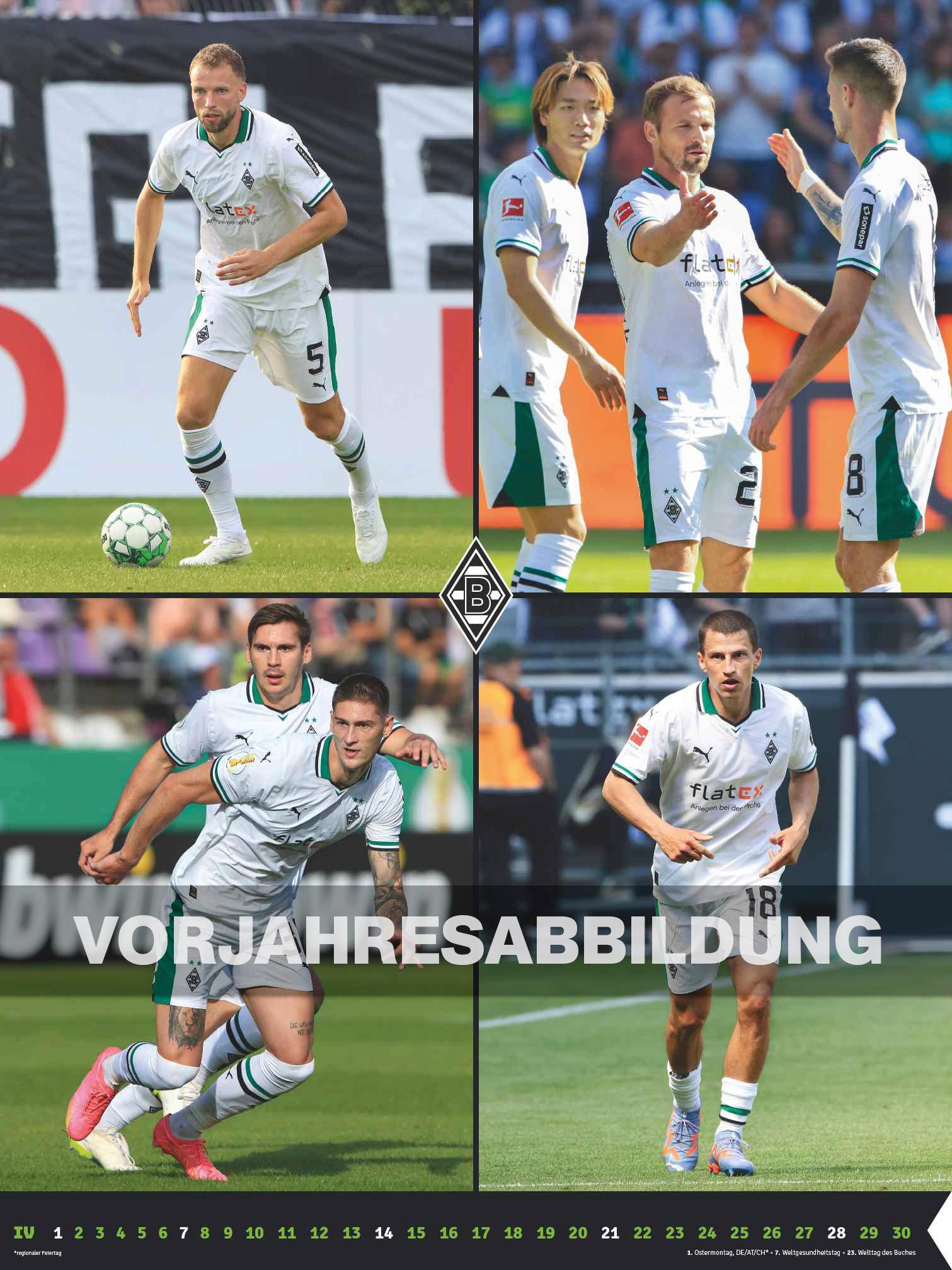 Bild: 4002725994400 | Borussia Mönchengladbach 2025 - Wandkalender XL - Fußballkalender -...