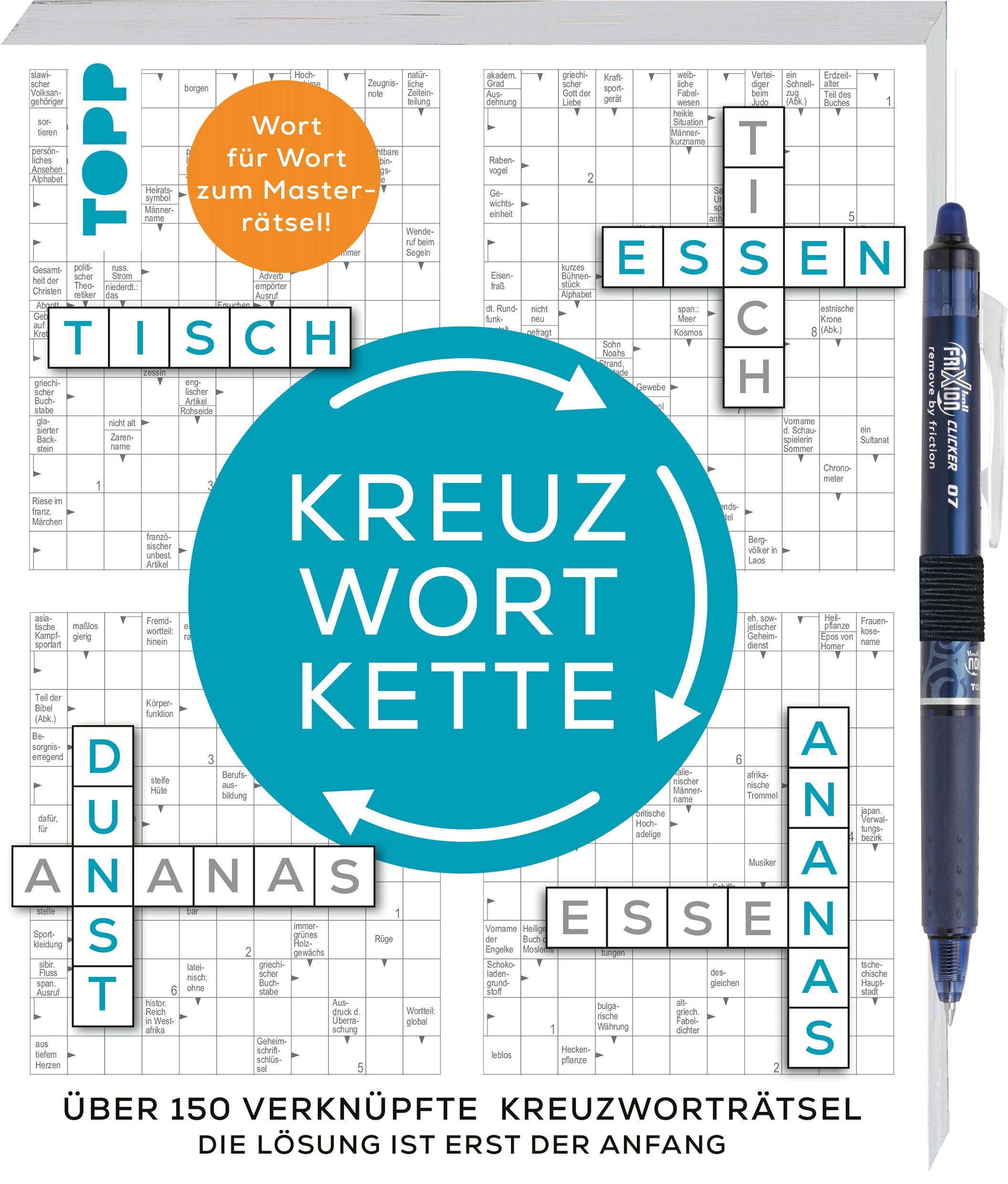 Cover: 9783735853783 | Die Kreuzwortkette - 150 verknüpfte Kreuzworträtsel: Die Lösung ist...