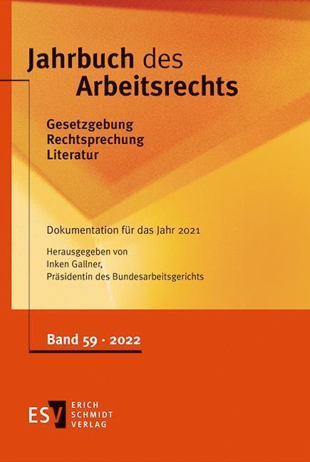 Cover: 9783503211715 | Jahrbuch des Arbeitsrechts | Inken Gallner | Buch | 407 S. | Deutsch