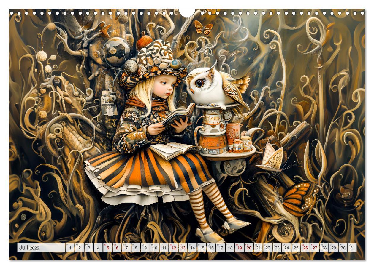 Bild: 9783457217832 | Magische Wesen im Zauberland - Fantasie-Tiere im Steampunk-Kalender...