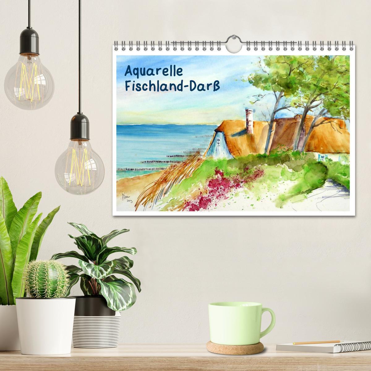 Bild: 9783435815791 | Aquarelle - Fischland-Darß (Wandkalender 2025 DIN A4 quer),...