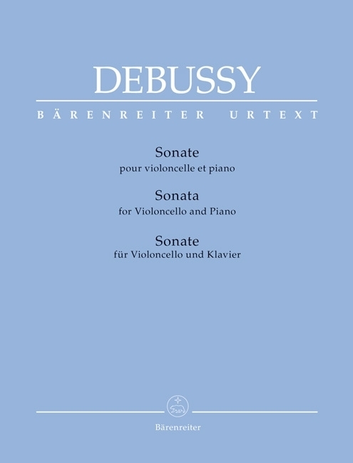 Cover: 9790006532506 | Sonata For Cello &amp; Piano | Claude Debussy | Bärenreiter Urtext | Buch