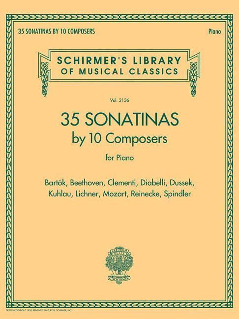 Cover: 9781540012692 | 35 Sonatinas by 10 Composers for Piano: Schirmer's Library of...