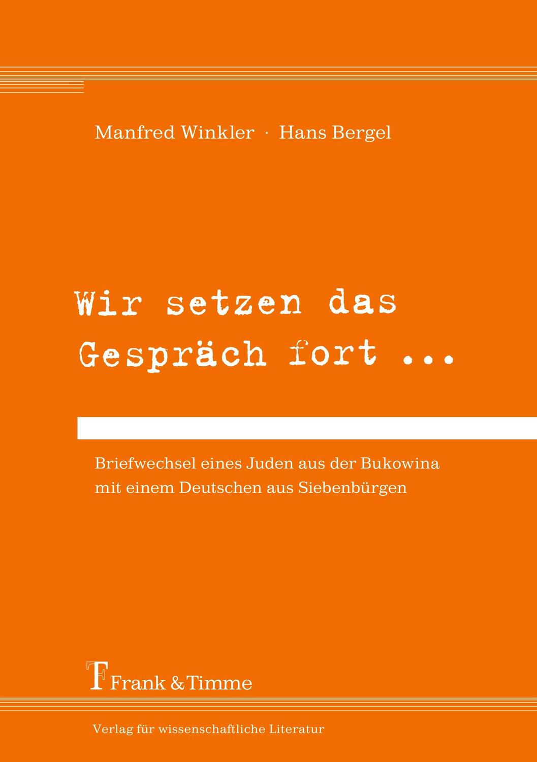 Cover: 9783865963819 | Wir setzen das Gespräch fort ... | Manfred Winkler (u. a.) | Buch