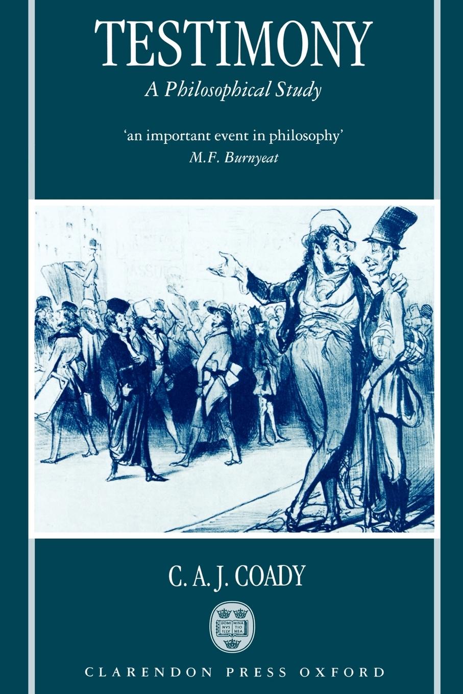 Cover: 9780198235514 | Testimony | A Philosophical Study | C. A. J. Coady | Taschenbuch