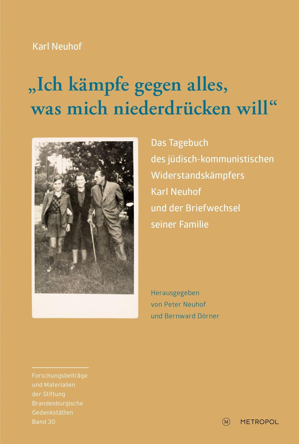 Cover: 9783863316365 | "Ich kämpfe gegen alles, was mich niederdrücken will" | Karl Neuhof