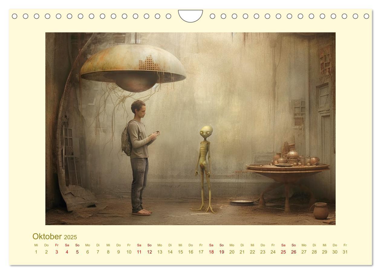 Bild: 9783383838316 | Surreale Alienwelt (Wandkalender 2025 DIN A4 quer), CALVENDO...