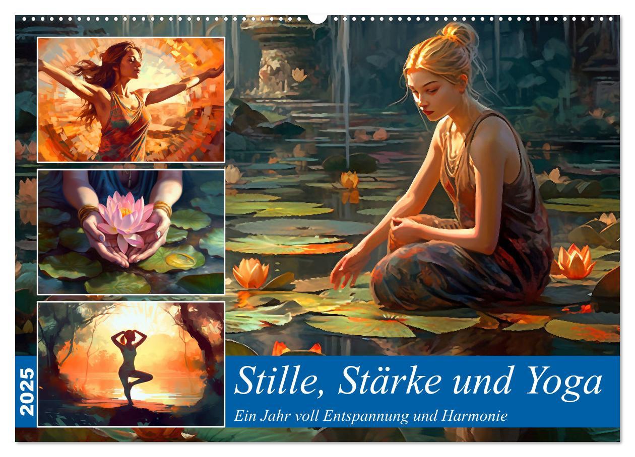 Cover: 9783383904813 | Stille, Stärke und Yoga (Wandkalender 2025 DIN A2 quer), CALVENDO...