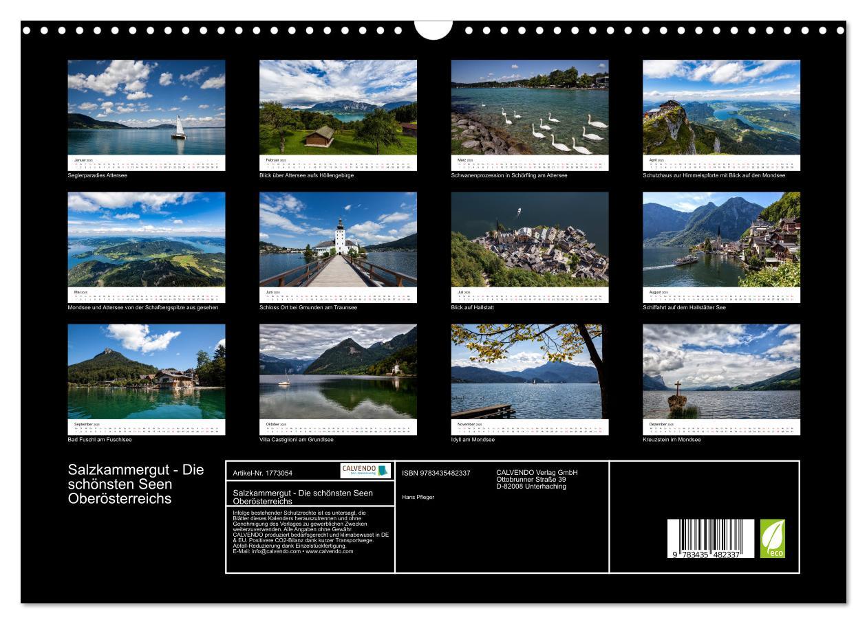 Bild: 9783435482337 | Salzkammergut - Die schönsten Seen Oberösterreichs (Wandkalender...