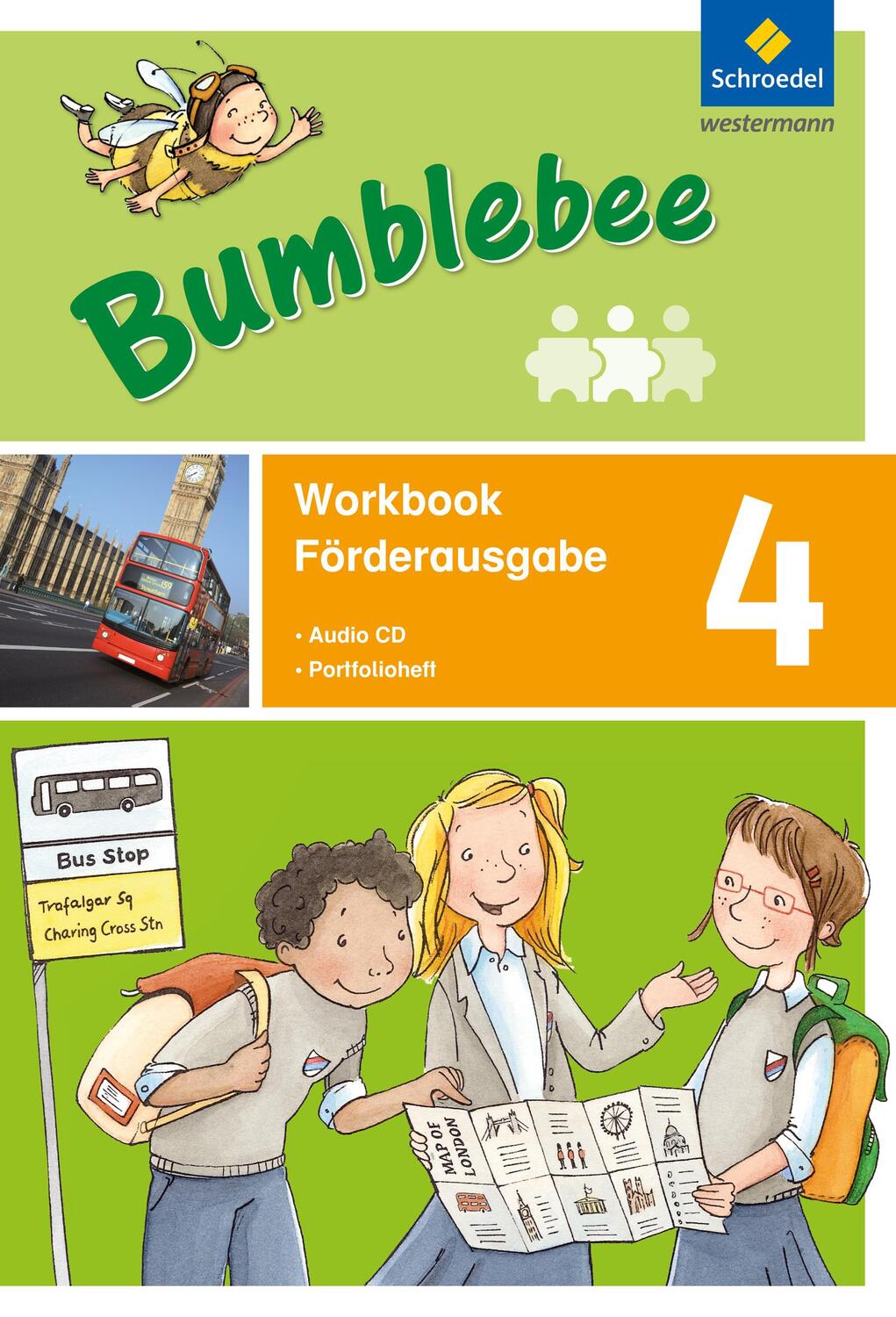 Cover: 9783507027725 | Bumblebee 4 - Förderheft - Inklusion plus Portfolioheft und Pupil's...