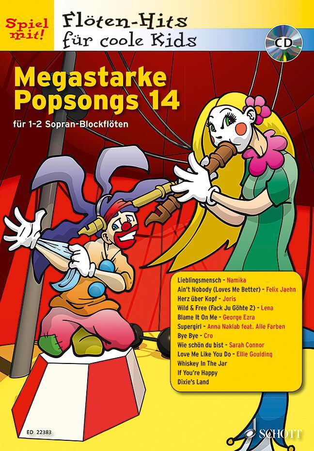 Cover: 9783795709266 | Megastarke Popsongs Band 14. Ausgabe mit CD | 1-2 Sopran-Blockflöten