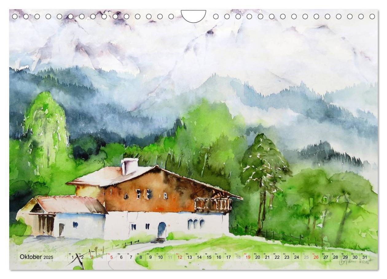 Bild: 9783435583805 | Malerisches Garmisch Partenkirchen - Aquarelle und Fotografien...