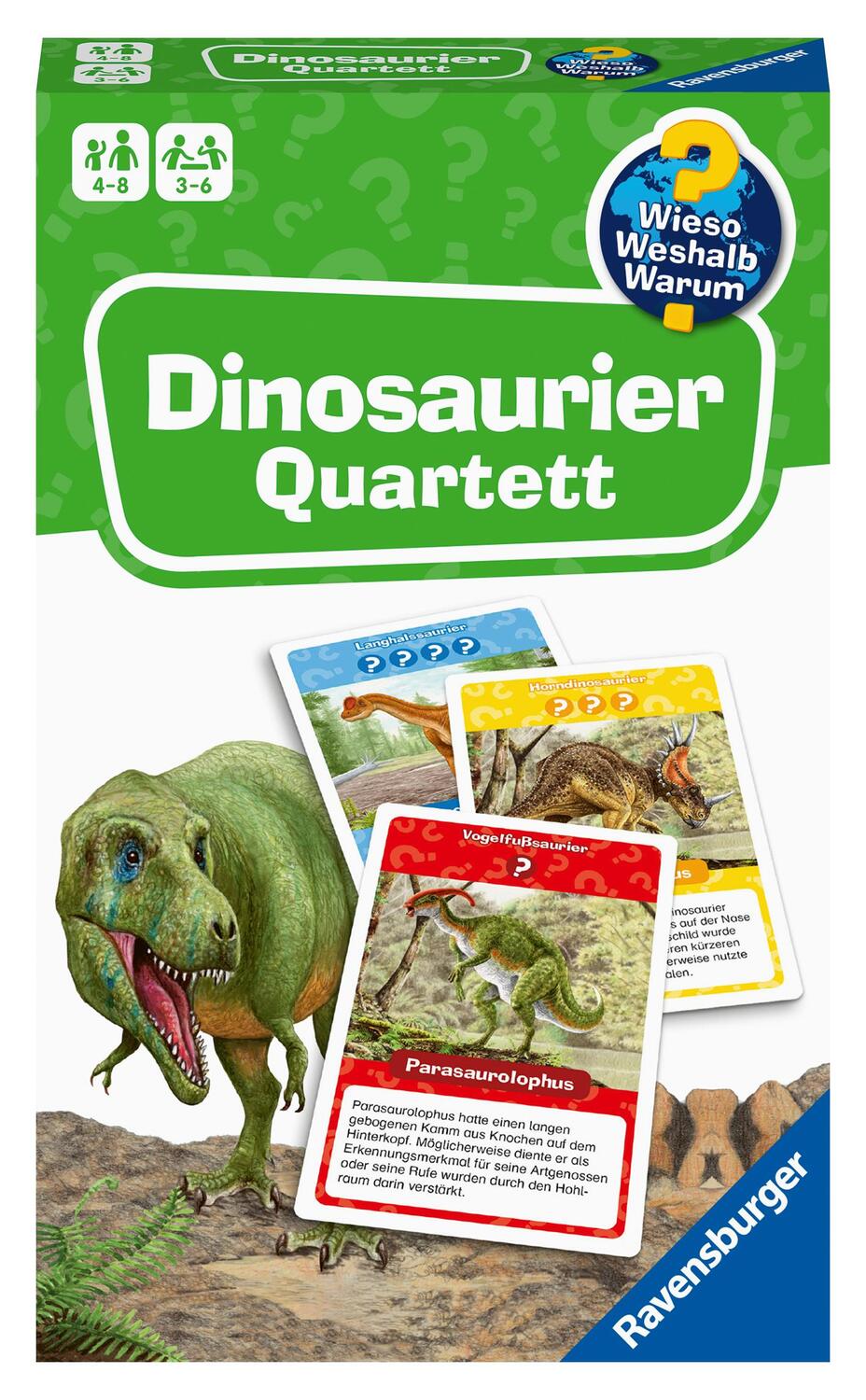 Cover: 4005556223596 | Ravensburger 22359 Wieso? Weshalb? Warum? Dinosaurier Quartett -...