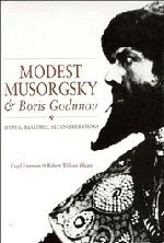 Cover: 9780521369763 | Modest Musorgsky and Boris Godunov | Caryl Emerson (u. a.) | Buch