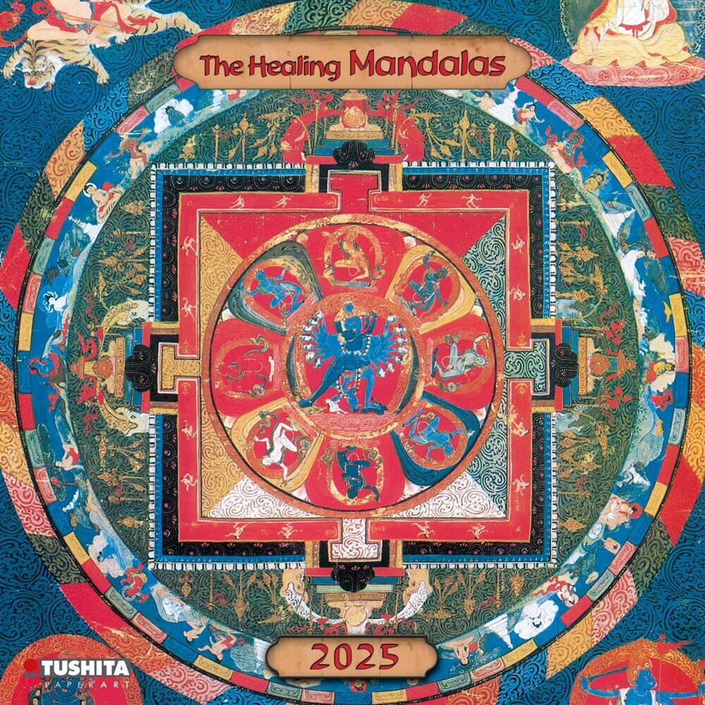 Cover: 9783959293808 | The Healing Mandalas 2025 | Kalender 2025 | Kalender | Drahtheftung