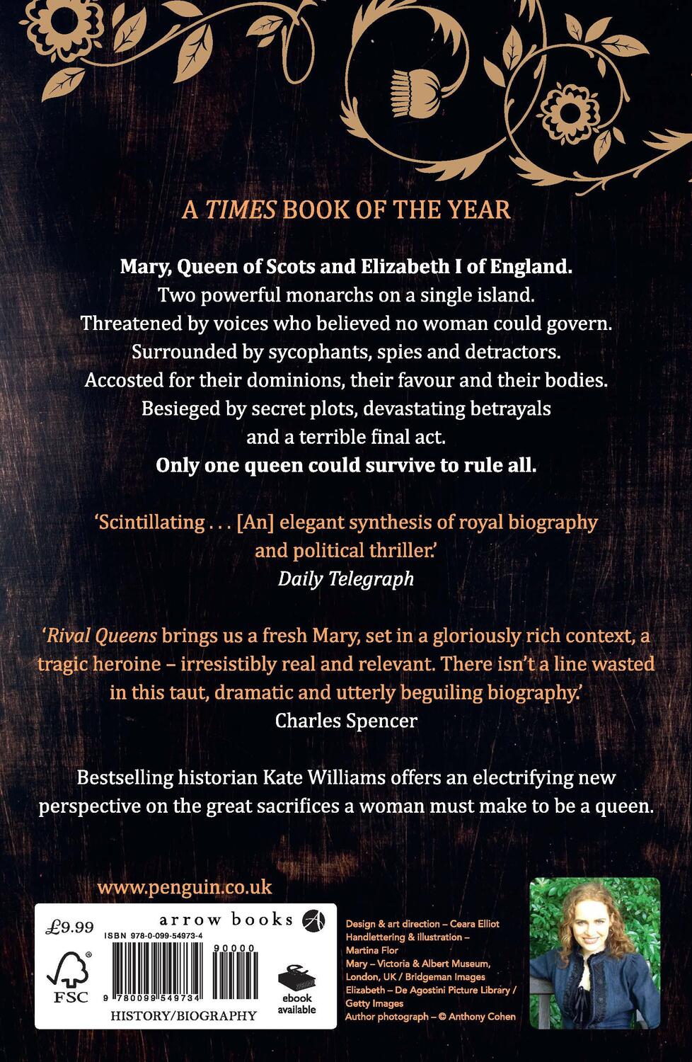 Rückseite: 9780099549734 | Rival Queens | The Betrayal of Mary, Queen of Scots | Kate Williams