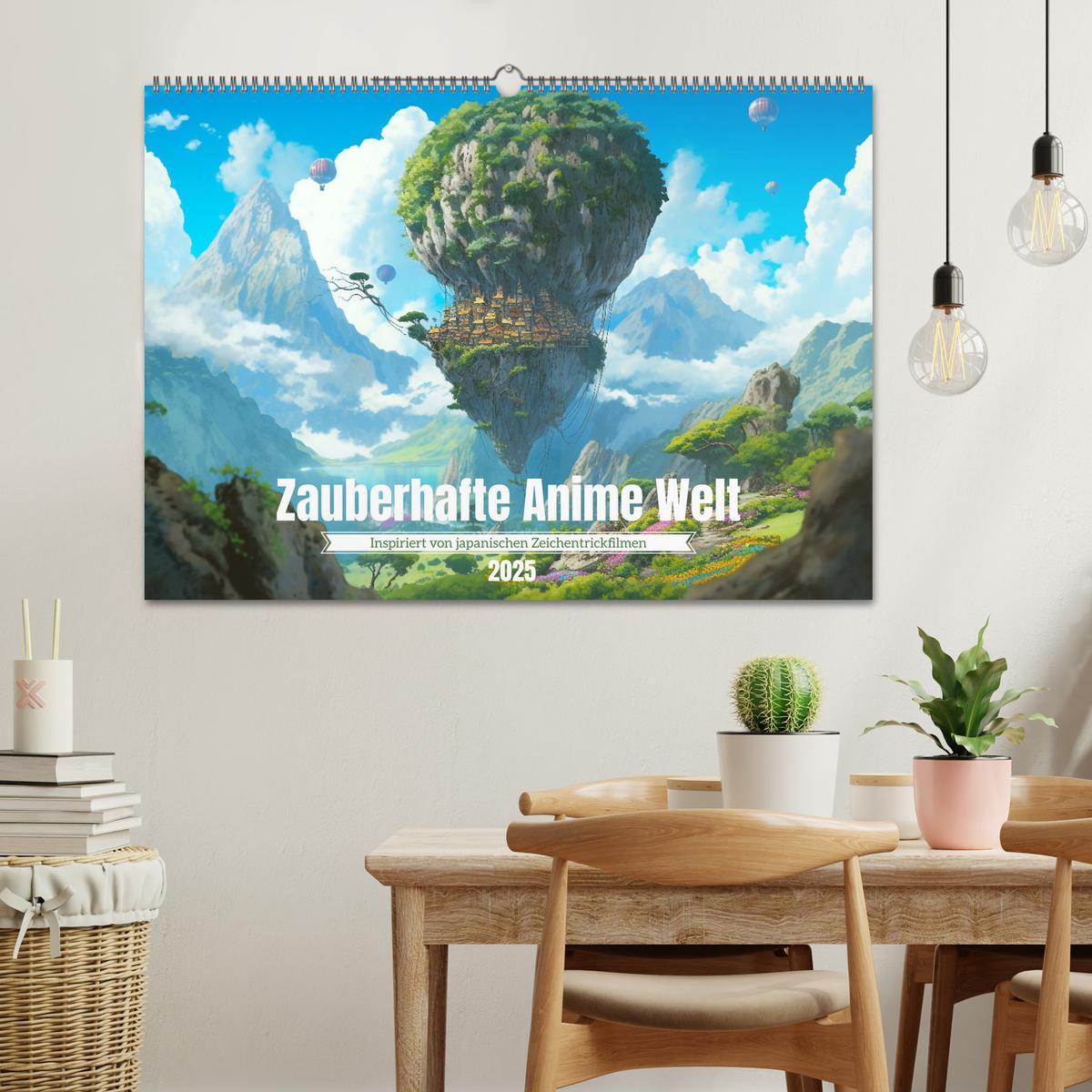 Bild: 9783383908439 | Zauberhafte Anime Welt (Wandkalender 2025 DIN A2 quer), CALVENDO...