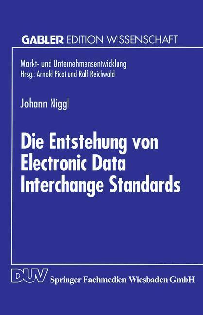 Cover: 9783824460830 | Die Entstehung von Electronic Data Interchange Standards | Taschenbuch