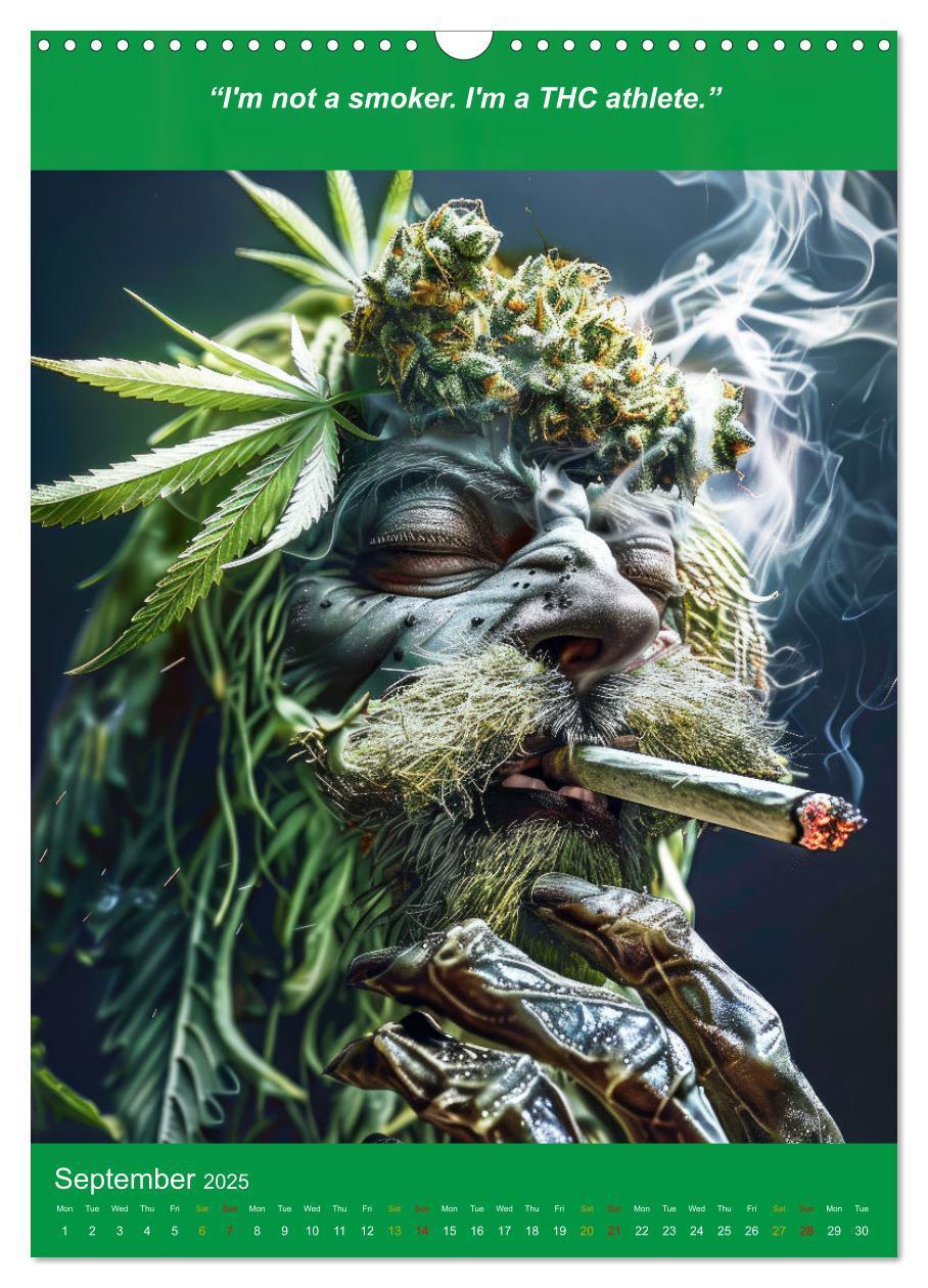 Bild: 9781325981236 | The funniest cannabis pictures and slogans (Wall Calendar 2025 DIN...