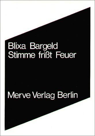 Cover: 9783883960562 | Stimme frißt Feuer | Blixa Bargeld | Taschenbuch | 128 S. | Deutsch