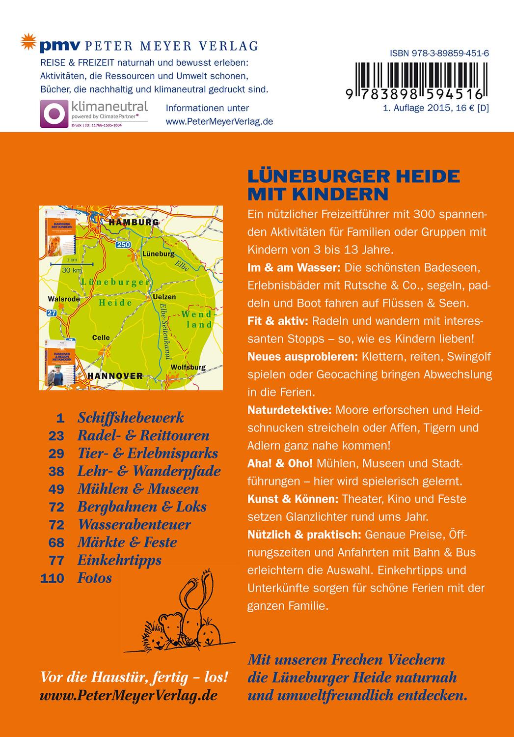 Rückseite: 9783898594516 | Lüneburger Heide mit Kindern | Kirsten Wagner | Taschenbuch | Deutsch